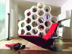 Store Etagere Cloud Plastique/ Cloison - Bouroullec, 2004 - L 187,5 X P 44 X H 104 Cm - Unisexe Déco Et Accessoires De Jardin