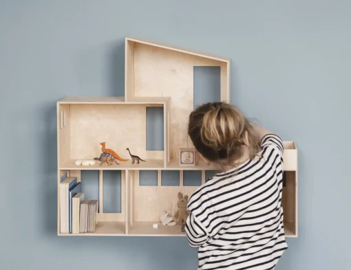Cheap Etagere Funkis House Large/ Maison De Poupees - L 66 X H 55 X Prof. 20 Cm - Unisexe Mobilier Kids