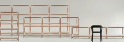 Shop Etagere Steelwood Metal Blanc Bois Naturel / H 54 Cm - Unisexe Meubles Tv