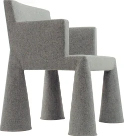 Best Sale Fauteuil A Roulettes V.I.P. Chair Tissu Gris / Rembourre - Unisexe Fauteuils De Bureau