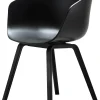 Online Fauteuil About A Chair Aac22 Plastique Bois / Chene Teinte - Unisexe Fauteuils De Bureau