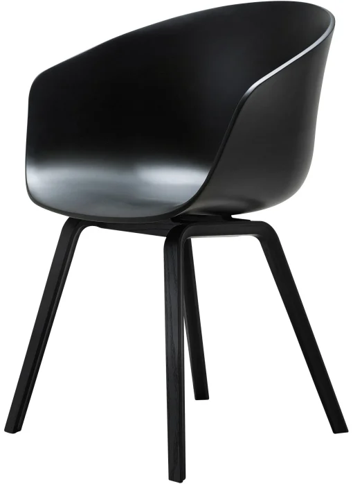 Online Fauteuil About A Chair Aac22 Plastique Bois / Chene Teinte - Unisexe Fauteuils De Bureau