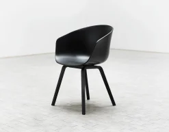 Online Fauteuil About A Chair Aac22 Plastique Bois / Chene Teinte - Unisexe Fauteuils De Bureau