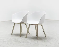 Online Fauteuil About A Chair Aac22 Plastique Bois / Chene Teinte - Unisexe Fauteuils De Bureau