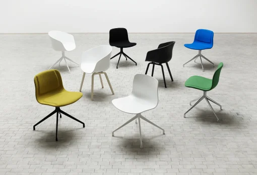 Online Fauteuil About A Chair Aac22 Plastique Bois / Chene Teinte - Unisexe Fauteuils De Bureau