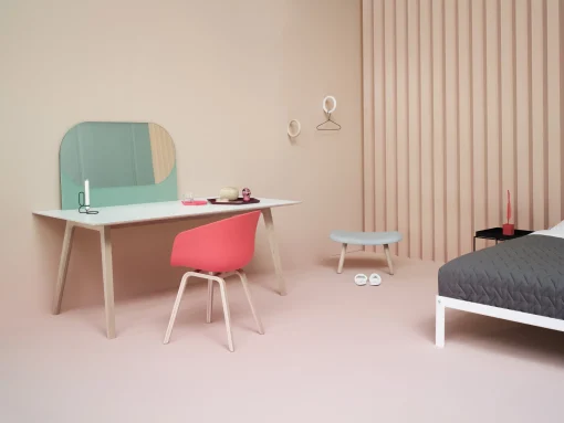 Best Fauteuil About A Chair Aac22 Plastique Orange Bois Naturel /- Unisexe Fauteuils De Bureau