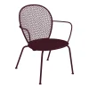 Best Sale Fauteuil Bas Lorette Metal Rouge / Metal Perfore - Unisexe Fauteuils De Jardin