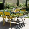 Cheap Fauteuil Bridge Empilable Monceau Metal Bleu / L 52 Cm - Unisexe Chaises De Jardin