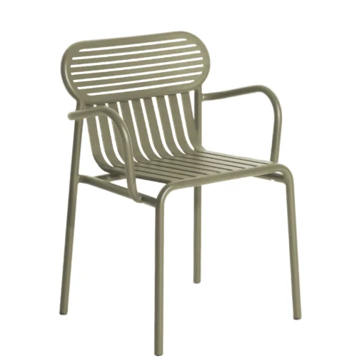 Flash Sale Fauteuil Bridge Week-End Metal Vert / Empilable - Aluminium - Unisexe Chaises De Jardin