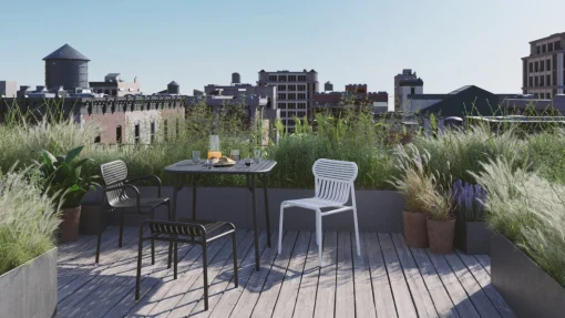 Flash Sale Fauteuil Bridge Week-End Metal Vert / Empilable - Aluminium - Unisexe Chaises De Jardin