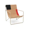 Shop Fauteuil Desert Tissu Multicolore Beige / Structure Beige - Bouteilles Plastique Recyclees - Unisexe Fauteuils De Jardin