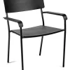 New Fauteuil Empilable August Metal/ Aluminium - Unisexe Chaises De Jardin