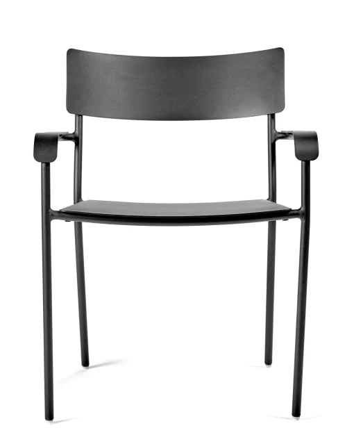 New Fauteuil Empilable August Metal/ Aluminium - Unisexe Chaises De Jardin