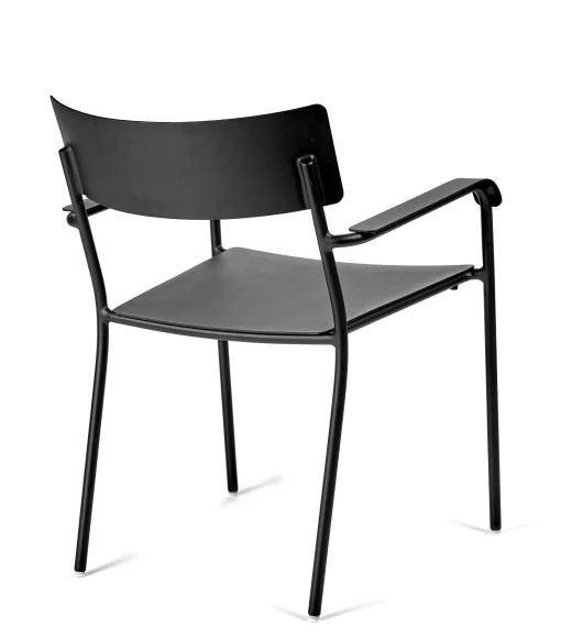 New Fauteuil Empilable August Metal/ Aluminium - Unisexe Chaises De Jardin