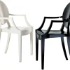 Clearance Fauteuil Empilable Louis Ghost Plastique Blanc / Polycarbonate 2.0 - Unisexe Fauteuils De Bureau