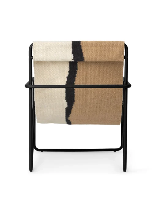 Online Fauteuil Enfant Desert Tissu Blanc Beige / Structure Noire - Bouteilles Plastique Recyclees - Unisexe Mobilier Kids