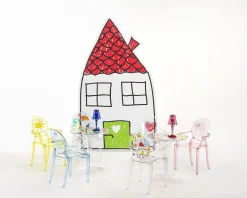 Cheap Fauteuil Enfant Lou Lou Ghost Plastique Multicolore Transparent / Dossier Décore - Unisexe Mobilier Kids