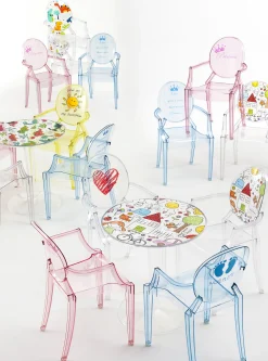 Cheap Fauteuil Enfant Lou Lou Ghost Plastique Multicolore Transparent / Dossier Décore - Unisexe Mobilier Kids