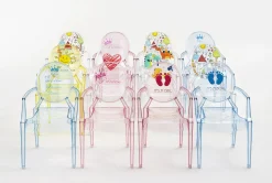 Cheap Fauteuil Enfant Lou Lou Ghost Plastique Multicolore Transparent / Dossier Décore - Unisexe Mobilier Kids