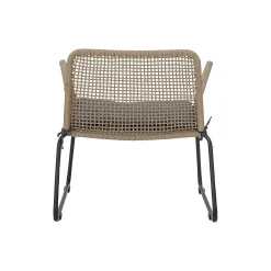 Discount Fauteuil Mundo Tissu Fibre Vegetale Beige / Corde Polyester - Unisexe Chaises De Jardin