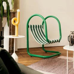 Best Fauteuil Petit Parad Metal Vert / L 60 X H 90 Cm - Exclusivite Made In Design - Unisexe Fauteuils De Jardin