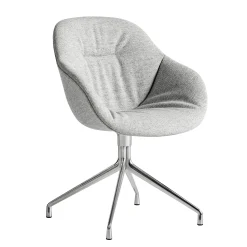 Best Fauteuil Pivotant About A Chair Aac121 Soft Tissu Gris / Dossier Haut - Tissu Integral Matelasse - Unisexe Fauteuils De Bureau