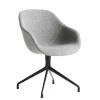 Cheap Fauteuil Pivotant About A Chair Aac121 Tissu Gris / Dossier Haut - Rembourre - Tissu Integral - Unisexe Fauteuils De Bureau