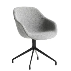 Cheap Fauteuil Pivotant About A Chair Aac121 Tissu Gris / Dossier Haut - Rembourre - Tissu Integral - Unisexe Fauteuils De Bureau