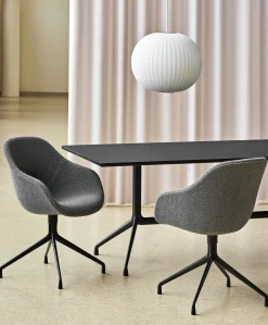 Cheap Fauteuil Pivotant About A Chair Aac121 Tissu Gris / Dossier Haut - Rembourre - Tissu Integral - Unisexe Fauteuils De Bureau