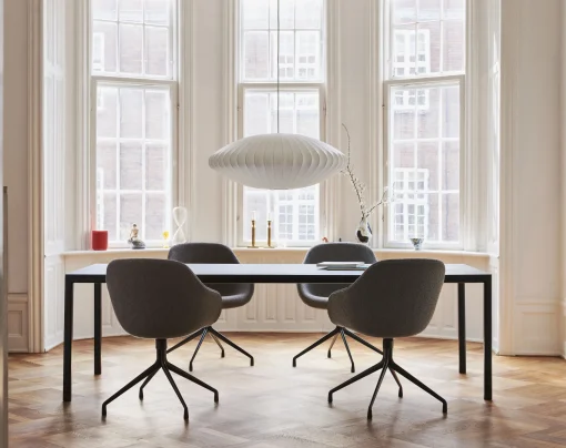 Cheap Fauteuil Pivotant About A Chair Aac121 Tissu Gris / Dossier Haut - Rembourre - Tissu Integral - Unisexe Fauteuils De Bureau
