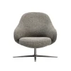 Cheap Fauteuil Pivotant Dua Lounge Tissu Gris - Unisexe Fauteuils De Bureau