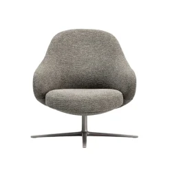 Cheap Fauteuil Pivotant Dua Lounge Tissu Gris - Unisexe Fauteuils De Bureau