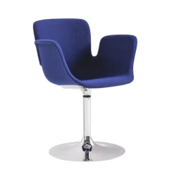Cheap Fauteuil Pivotant Juli Soft Tissu Bleu - Unisexe Fauteuils De Bureau