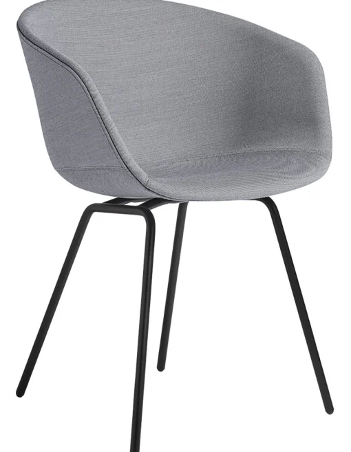 Best Sale Fauteuil Rembourre About A Chair Aac27 Tissu Gris / Tissu Integral & Pieds Metal - Unisexe Fauteuils De Bureau