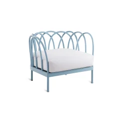 Cheap Fauteuil Rembourre Les Arcs Metal/ Aluminium - Coussin Inclus - Unisexe Fauteuils De Jardin