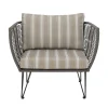Best Fauteuil Rembourre Mundo Tissu Vert / Fils Pvc - Unisexe Fauteuils De Jardin