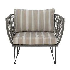 Best Fauteuil Rembourre Mundo Tissu Vert / Fils Pvc - Unisexe Fauteuils De Jardin