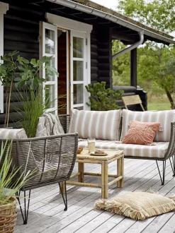 Best Fauteuil Rembourre Mundo Tissu Vert / Fils Pvc - Unisexe Fauteuils De Jardin