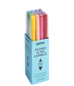 Sale Feutres  Plastiqueultra Lavables / Lot De 16 - Unisexe Bloc Notes Cahiers Et Stylos