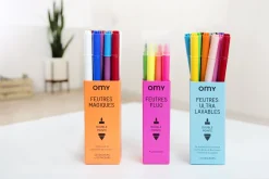 Sale Feutres  Plastiqueultra Lavables / Lot De 16 - Unisexe Bloc Notes Cahiers Et Stylos