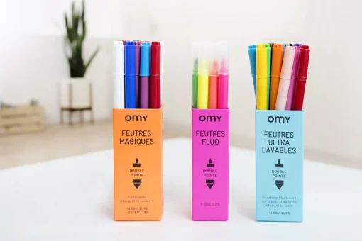 Sale Feutres  Plastiqueultra Lavables / Lot De 16 - Unisexe Bloc Notes Cahiers Et Stylos
