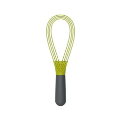 Best Sale Fouet Twist Plastique Vert Gris / Silicone - 2 En 1 : Fouet Ballon + Fouet Plat - Unisexe Ustensiles De Cuisines