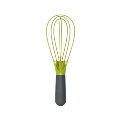 Best Sale Fouet Twist Plastique Vert Gris / Silicone - 2 En 1 : Fouet Ballon + Fouet Plat - Unisexe Ustensiles De Cuisines