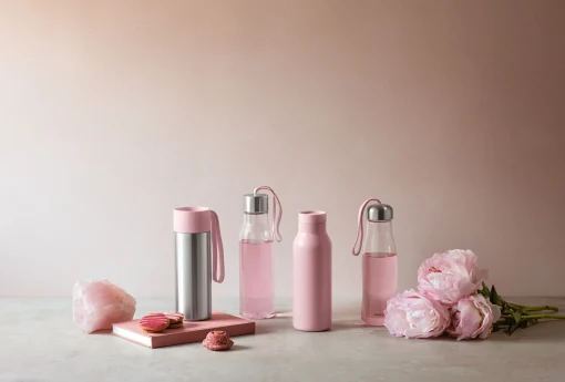 Clearance Gourde  Verre Rose / Verre - 0,5L - Unisexe Gourdes Et Thermos