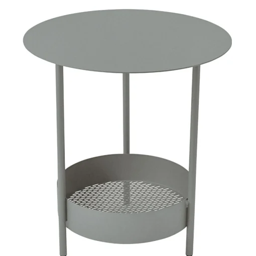 Store Gueridon Salsa Metal Gris / O 50 X H 50 Cm - Unisexe Dessertes D'extérieur