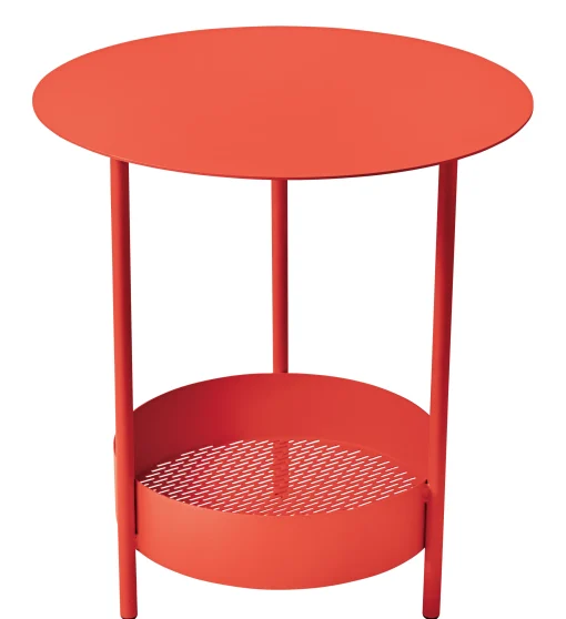 Fashion Gueridon Salsa Metal Rouge / O 50 X H 50 Cm - Unisexe Meubles De Rangement