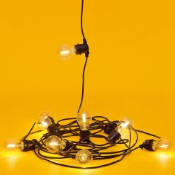 Best Sale Guirlande Lumineuse Exterieur Bella Vista Clear Led Verre Plastique 14 Metres - Ampoules Transparentes A Filaments - Unisexe Luminaires D'extérieur