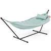 Store Hamac Avec Support Headdemock Superbe Tissu Vert / Tissu Olefine Vert - Avec Coussin - Unisexe Bains De Soleil Chaises Longues Et Hamacs