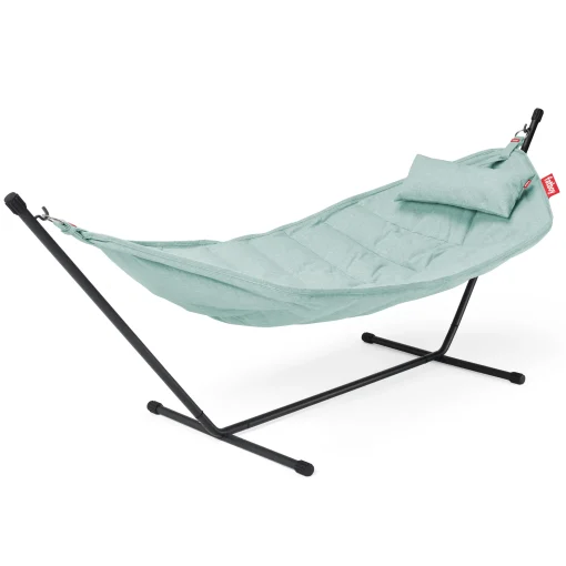 Store Hamac Avec Support Headdemock Superbe Tissu Vert / Tissu Olefine Vert - Avec Coussin - Unisexe Bains De Soleil Chaises Longues Et Hamacs