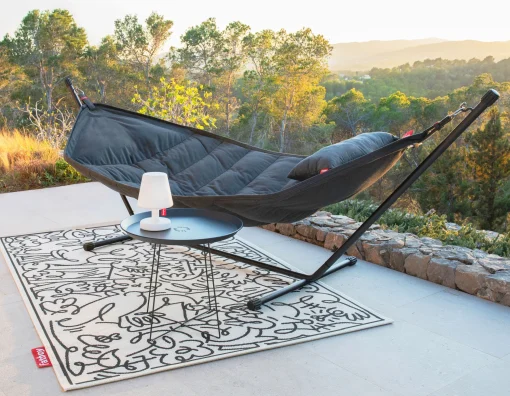 Store Hamac Avec Support Headdemock Superbe Tissu Vert / Tissu Olefine Vert - Avec Coussin - Unisexe Bains De Soleil Chaises Longues Et Hamacs